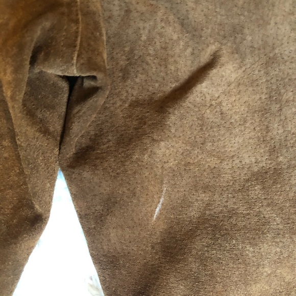 90s Vintage Genuine Leather Pants High Waisted - Picture 6 of 8